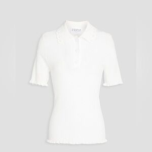 CLAUDIE PIERLOT
Crochet-knit polo shirt